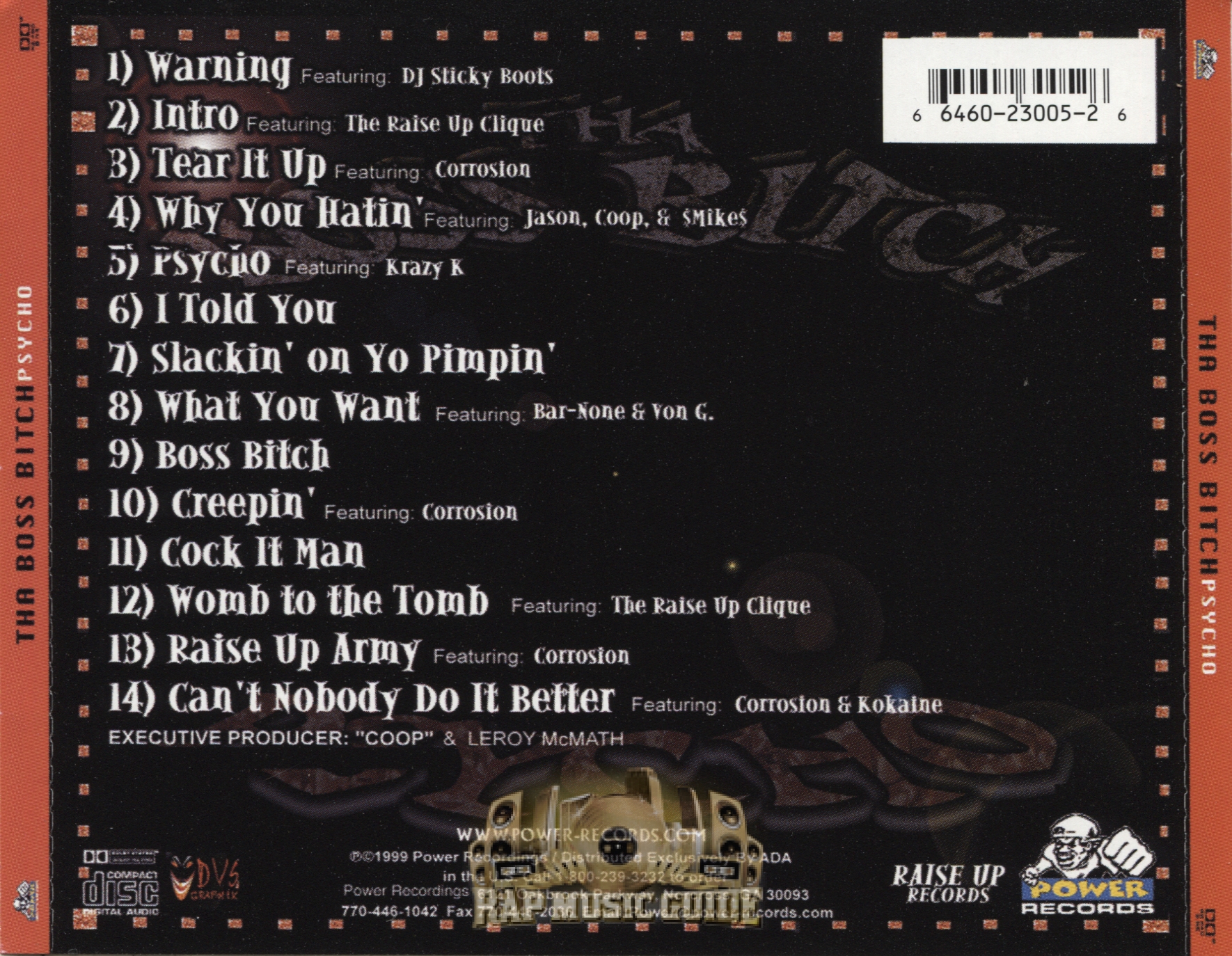 Tha Boss Bitch – Psycho – CD (Album), 1999 [r3010490] | Discogs